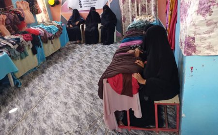 مؤسسة وجود للتنمية تنظم بازارًا للأعمال اليدوية في جعار بالشراكة مع منظمة الإنقاذ الدولية