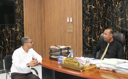 مدير عام المكلا يبحث سبل التعاون المشترك مع مركز "المعرفة" للدراسات والأبحاث