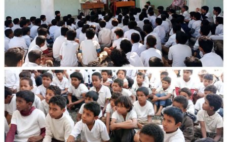 مدرسة 22 يونيو"بنين" بالمحفد تقيم محاضرة توعوية عن الاخلاق وأهمية النظافة