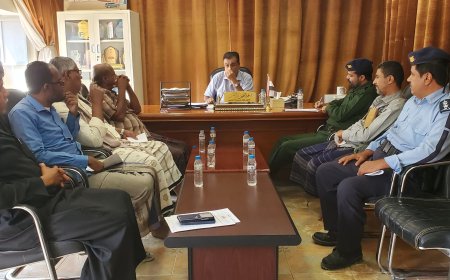 مدير عام مديرية القطن يترأس إجتماعاً موسعاً للاستعداد لشهر رمضان المبارك