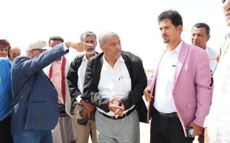 نزول ميداني عالي المستوى إلى سد حسان العظيم في مديرية خنفر بمحافظة أبين