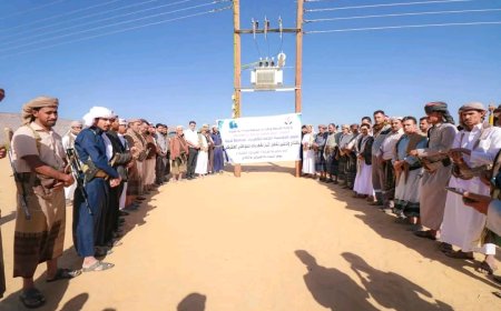 برعاية المحافظ بن الوزير : مؤسسة كهرباء شبوة تدشّن تشغيل التيار الكهربائي لمناطق وادي مرخة السفلى