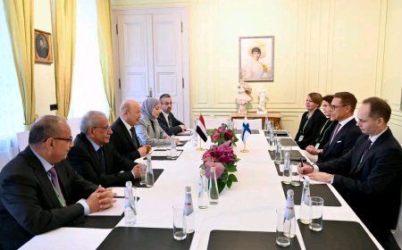 رئيس مجلس القيادة يبحث مع رئيس وزراء فنلندا الدعم الأوروبي المطلوب لجهود استعادة مؤسسات الدولة