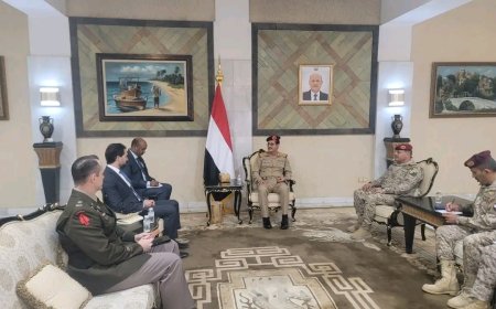 وزير الدفاع يلتقي القائم بأعمال نائب السفير الأمريكي لدى اليمن