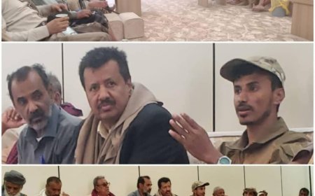 لقاء موسع لترجمة تلاحم قبلي وعسكري لحماية المكتسبات الوطنية وتعزيز الاستقرار في مديرية رضوم