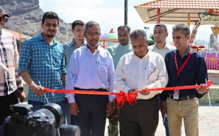 رئيس هيئة مصائد خليج عدن يفتتح معرض تسويق الأسماك  والمنتجات البحرية 