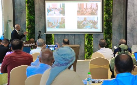 برعاية وزارة الزراعة والري والثروة السمكية ومنظمة الفاو عقد ورشة عمل لمناقشة تقرير إنجاز مشروع وادي حجر بحضرموت