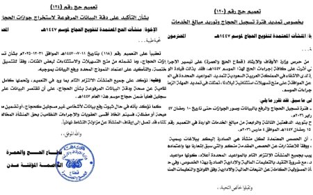 فيما وكالات التفويج تقترب من استكمال تسجيل الحجاج.. الأوقاف تحذر من الأسماء الوهمية وتتوعد بأقصى العقوبات