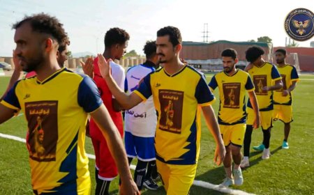 اللواء الأول دعم وإسناد يتجاوز أمن لحج بضربات الترجيح ويتأهل إلى الدور الثاني من بطولة الأمن الوطني الرمضانية لكرة القدم