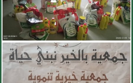 بدعم من اتحاد الجمعيات والمؤسسات.. جمعية "بالخير نبني حياة" توزع سلالاً غذائية على الأسر المتعففة في الكود بخنفر