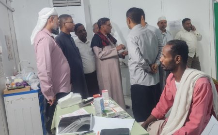 تدشين مخيم العيادات التخصصية الرمضاني المجاني بتريم وسط إقبال واسع من المواطنين