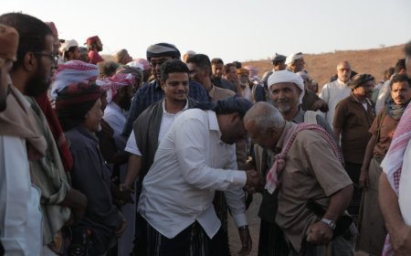 استقبال حافل للشيخ طارق سالم العكبري في حضرموت 