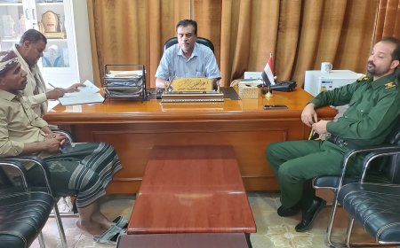 أجتماع اللجنة الأمنية بمديرية القطن 