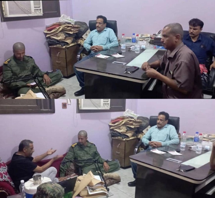 المستشار سهيم الميني وقيادات جنوبية تزور صحيفة عدن الغد وتدين الاعتداء على منبر الحرية