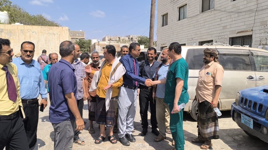 زيارة صحية رفيعة ترسم ملامح مرحلة جديدة لمستشفى ردفان العام