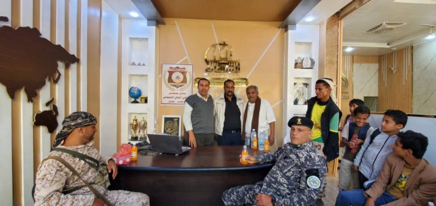 مدير عام قعطبة الشاعري يزور نادي جيشان ويثمن جهود النادي في خدمة شباب المدينة