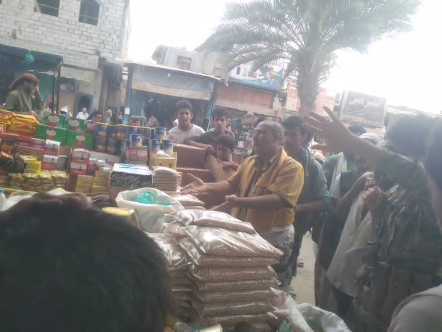 مكتب الأشغال العامة يقوم بحملة شاملة لتنظيم الاسواق بجعار