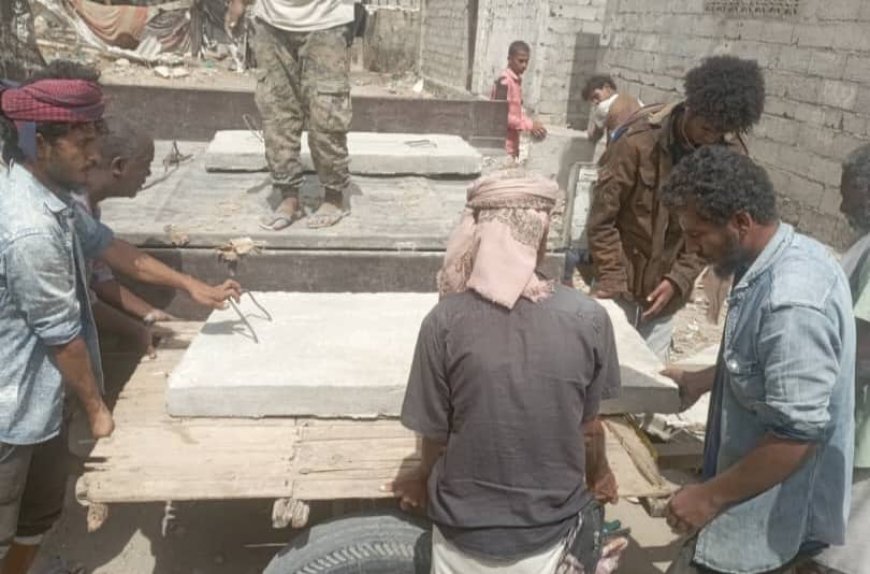 انطلاق المرحلة الخامسة من مشروع أغطية مناهل الصرف الصحي في مديرية خنفر