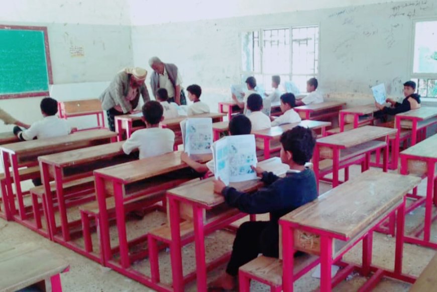 مدير التربية والتعليم بالوضيع يزور ثانوية الفاروق ومدرسة باروت و22 مايو