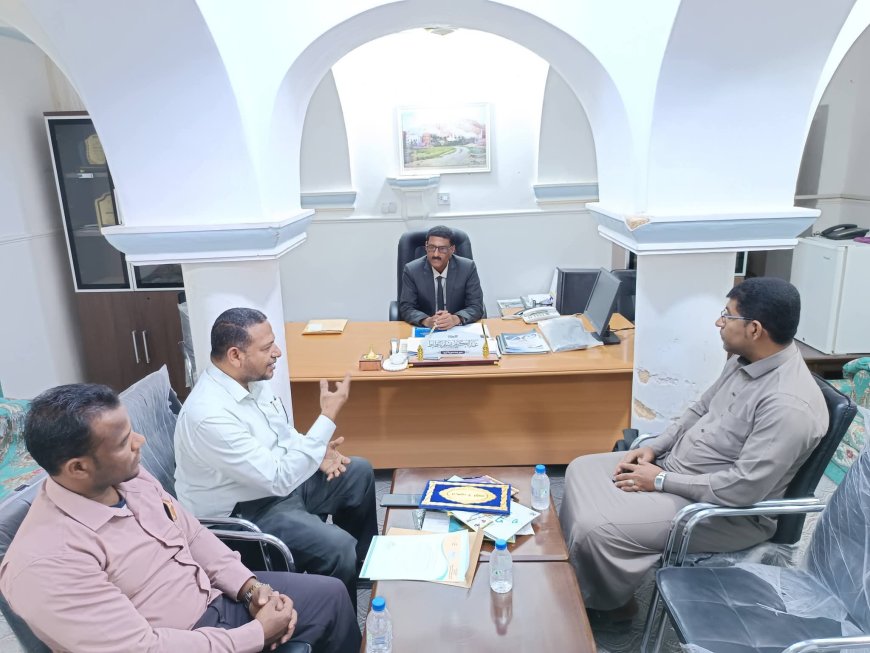 مدير عام تريم يلتقي إدارة مركز روافد حضرموت للدراسات والتنمية