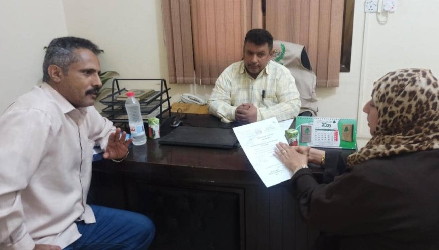 مدير مكتب الصحة جيشان يلتقي بمسؤول جمعية الحكمة اليمانية