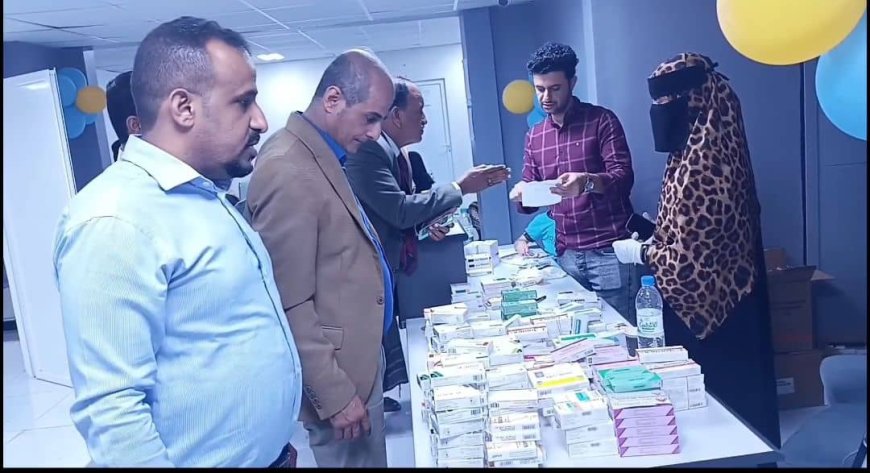 الصحة تختتم المخيم الطبي المجاني  للأمراض الباطني في مستشفى الجزيرة بالمنصورة بعدن