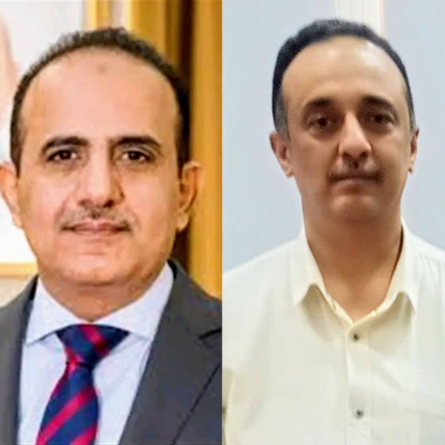 مدير عام الصحة بالعاصمة عدن الشعبي يهنئ الدكتور بحيبح بتجديد الثقة بتعيينة وزير الصحة