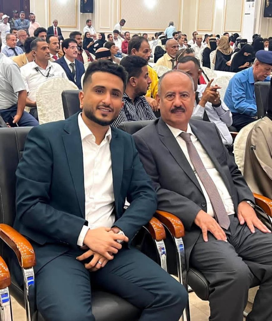 ناصر الحميقاني يهنئ الأستاذ محسن علي حيدرة بمناسبة تعيينه وزيراً للنقل