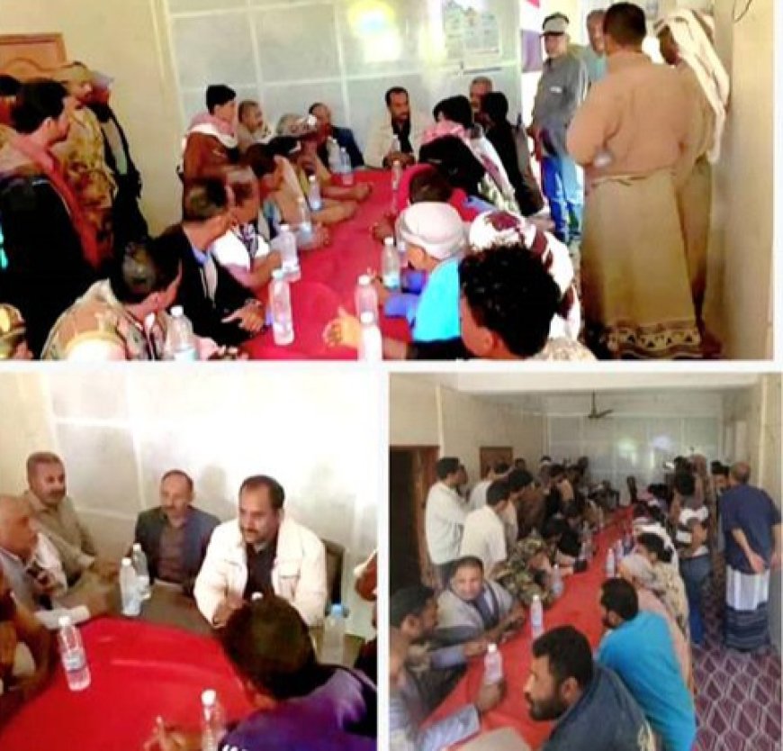 مدير عام قعطبة يؤيد قرار المحافظ تكليف الشيخ محمد ريشان رئيساً للجان المجتمعية بالمديرية