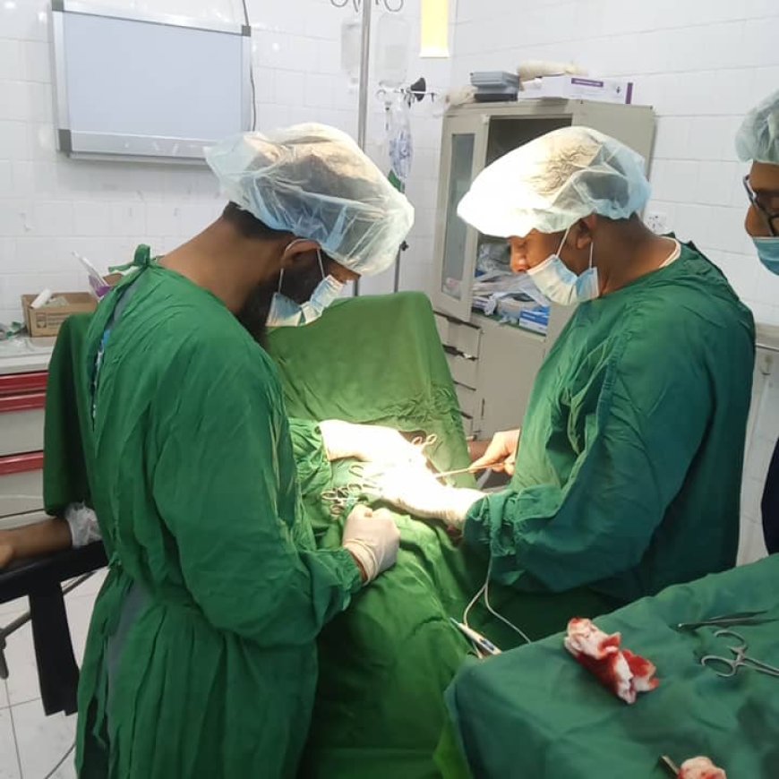 مستشفى شبام العام يُجري عملية استئصال الدوالي بنجاح