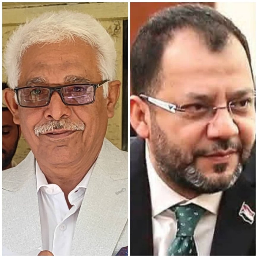 مدير كهرباء أبين يهنئ المهندس عدنان الكاف بتعيينه وزيرًا للكهرباء والطاقة