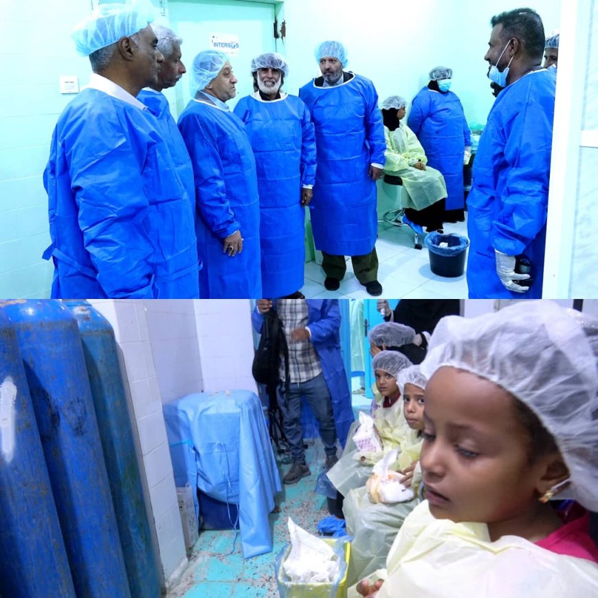 بدعم كويتي.. أمين عام المجلس المحلي بأبين يدشن مخيم جراحي مجاني لاستئصال اللوزتين في مستشفى زنجبار العام