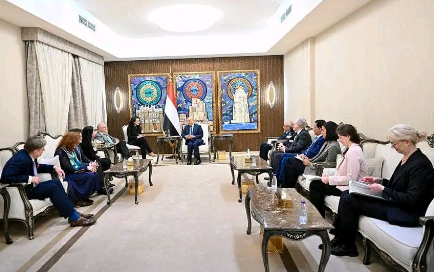 رئيس مجلس القيادة يستقبل وفدا برلمانيا المانيا