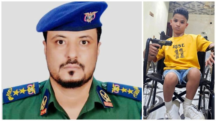 قائد قوات الطوارئ م/أبين يعزي النقيب/جهاد عبدالله العوذلي في وفاة ابن أخيه