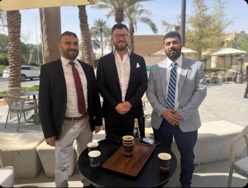 العميد مراد شراعي النائب الأول للحراك التهامي والعميد محمد العماد يلتقيان القائم بأعمال السفيرة البريطانية لدى اليمن