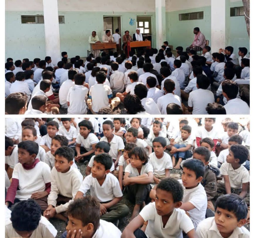 مدرسة 22 يونيو"بنين" بالمحفد تقيم محاضرة توعوية عن الاخلاق وأهمية النظافة