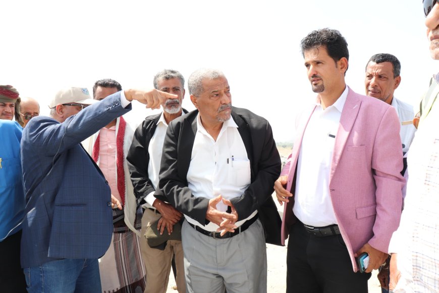 نزول ميداني عالي المستوى إلى سد حسان العظيم في مديرية خنفر بمحافظة أبين