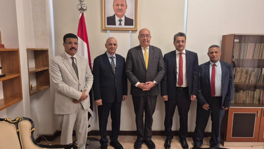 الشرجبي ودماج والقدسي يبحثون مع ممثل اليونسكو تعزيز التعاون في قطاعات المياه والثقافة والتعليم