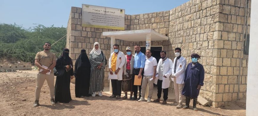 مدير عام رضوم يثمن زيارة وفد وزارتي الصحة والتخطيط للوحدة الصحية بمنطقة جلعة ويشيد بتحسن الخدمات الصحية