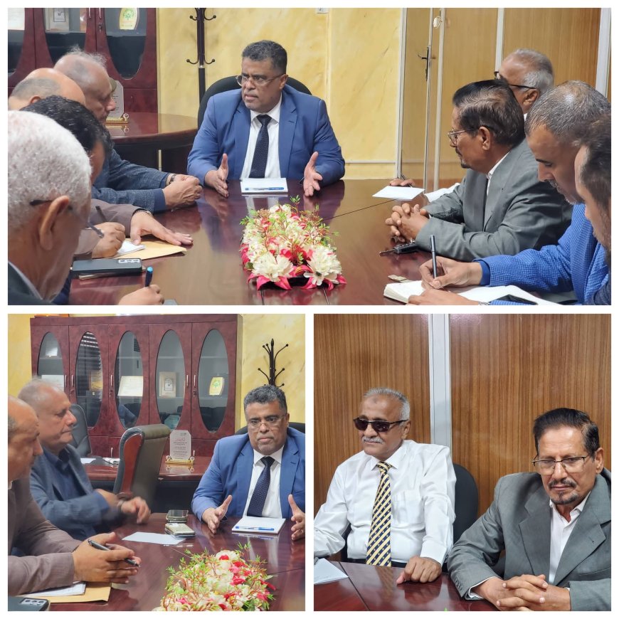 بتوجيهات وزير الدولة محافظ عدن.. وكيل أول العاصمة يترأس اجتماعاً لوكلاء المحافظة لرفع كفاءة الأداء الخدمي والمؤسسي