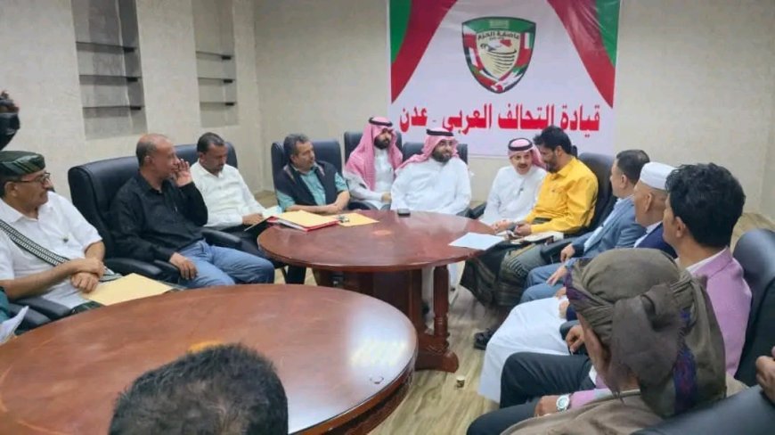 فلاح الشهراني يعد أبين بحزمة مشاريع عاجلة خلال لقاء موسع مع القيادات المحلية ورجال الأعمال