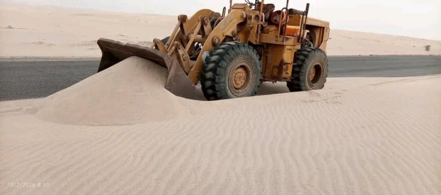 تواصل إزاحة الرمال تعيد الحيوية لطريق العلم – دوفس