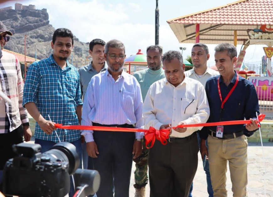 رئيس هيئة مصائد خليج عدن يفتتح معرض تسويق الأسماك والمنتجات البحرية