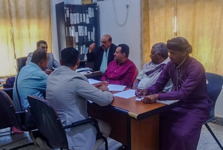 أجتماع فني لتفعيل العمل البحثي والزراعي بين الوزارة ومحافظة سقطرى