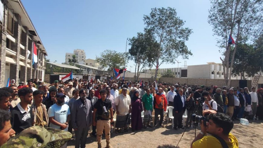 إشهار المجلس العام والمكتب السياسي للتكتل الوطني الحر للمقاومة في العاصمة عدن 