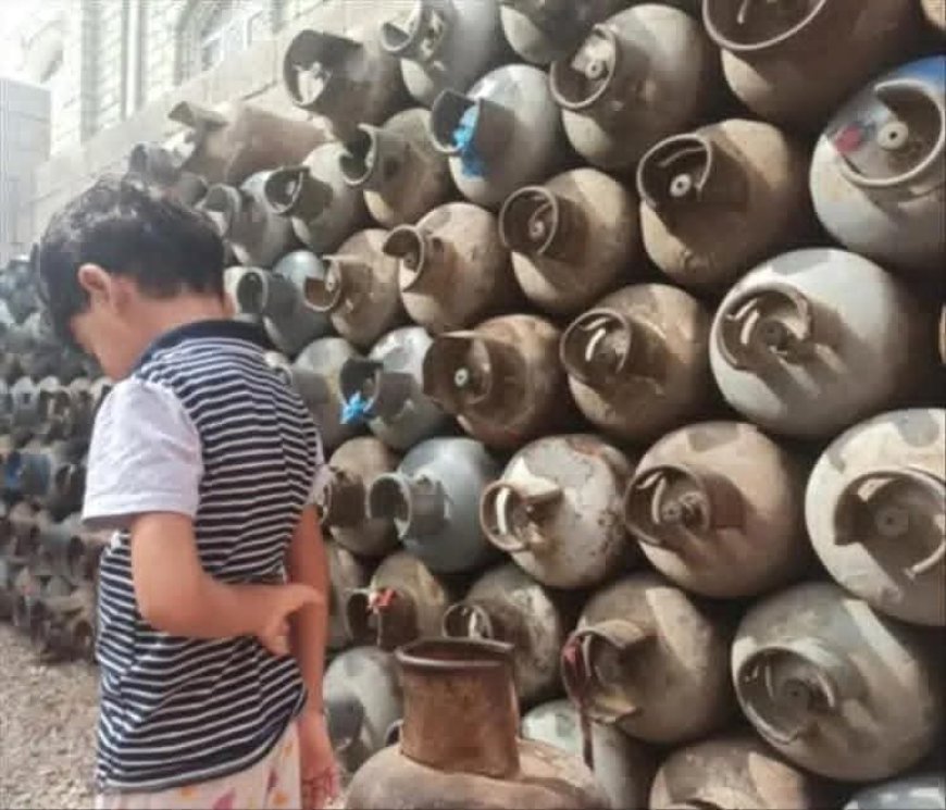 تعز.أزمة غاز خانقة تضربها وإغـلاق محطات التموين.