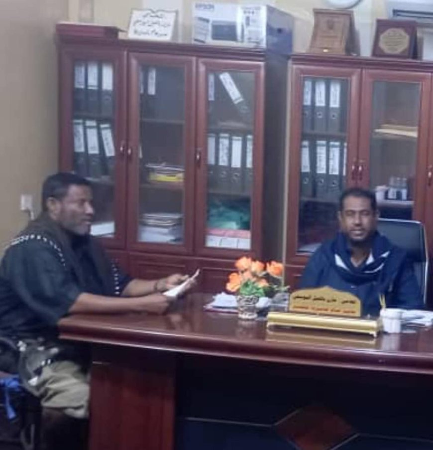 مدير عام مديرية خنفر "اليوسفي" يلتقي مدير إدارة الصرف الصحي ويناقش برنامج العمل خلال شهر رمضان المبارك