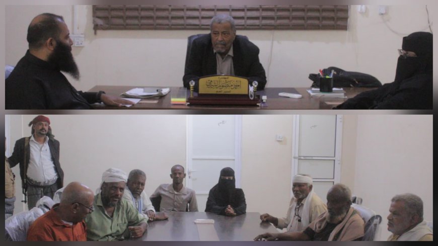 وكيل محافظة أبين جرفوش ومدير الخدمة المدنية يتفقدان سير العمل في المرافق الحكومية ويشددان على الانضباط الوظيفي