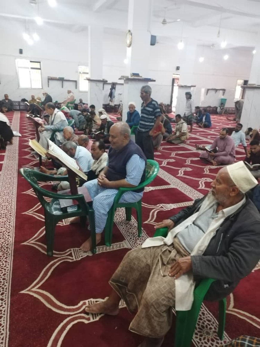 مسجد القرشي بتعز يواكب الشهر الكريم بتميز جم