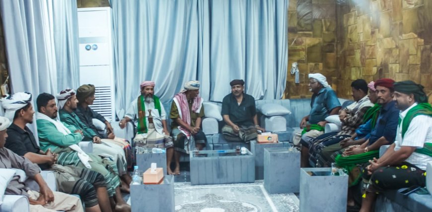 قائد المنطقة العسكرية الثانية يلتقي وفد من مقادمة بروم ميفع